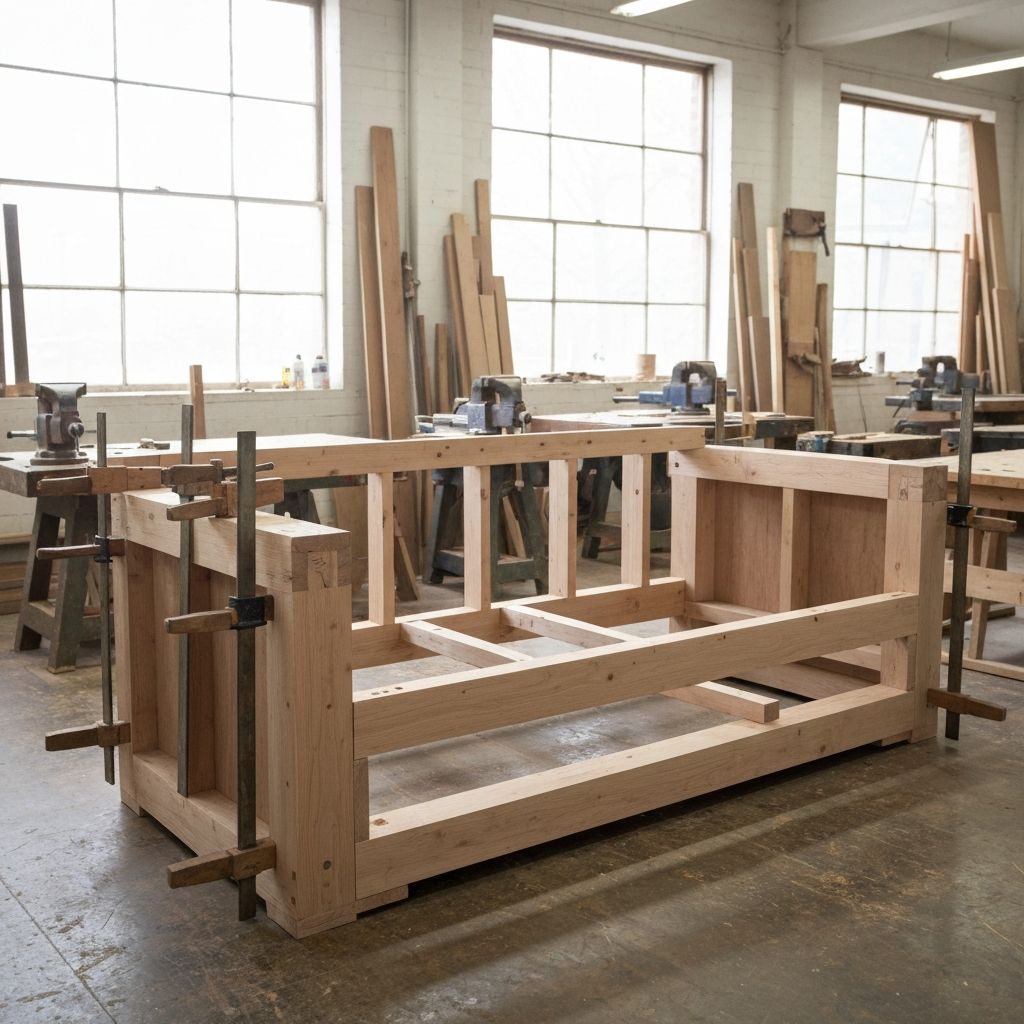 Custom Sofa Frame Build - Before